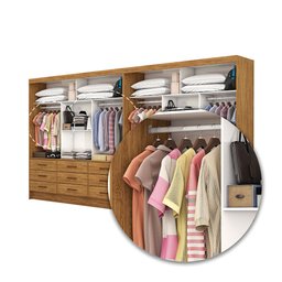Closet Casal Duplo Sevilha Premium 18 Gavetas Carioca Móveis - 6
