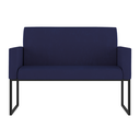 Ver imagem 3 de Kit Sofá 2 Lugares + 2 Poltronas para Recepção Sala Balaqui Cor:azul Marinho