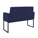Ver imagem 4 de Kit Sofá 2 Lugares + 2 Poltronas para Recepção Sala Balaqui Cor:azul Marinho