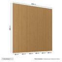 Ver imagem 4 de Painel para Tv até 86 Polegadas 240x250cm Liso Aruá CabeCasa MadeiraOriginals