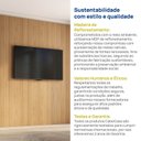Ver mais imagens de Painel Liso para TV até 86 Polegadas Planejado 240x250cm Aruá CabeCasa MadeiraOriginals Marrom Jatobá