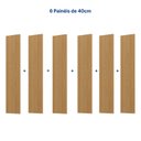 Ver imagem 5 de Painel Liso para TV até 86 Polegadas Planejado 240x250cm Aruá CabeCasa MadeiraOriginals Marrom Jatobá