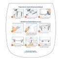 Ver imagem 3 de Kit 2 Assento Sanitário Perfecto Multi Almofadado Branco