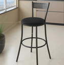 Ver imagem 2 de Banqueta Balcão Bistrô Alta C/ Encosto Industrial Luxo Aço