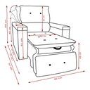 Ver imagem 2 de Poltrona do Papai Retrátil Reclinável em Veludo Cinza Conforto Harmônica Móveis