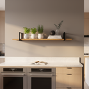 Ver imagem 5 de Prateleira Estilo Industrial 30x100cm Suporte Retangular