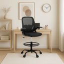 Ver imagem 2 de Cadeira Ergonômica Bq01 Suporte Lombar C/ Apoio de Braço Pés