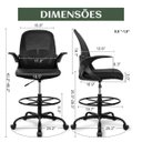 Ver mais imagens de Cadeira Ergonômica Bq01 Suporte Lombar C/ Apoio de Braço Pés