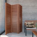 Ver imagem 1 de Biombo Decorativo em Madeira Maciça Triplo Liver