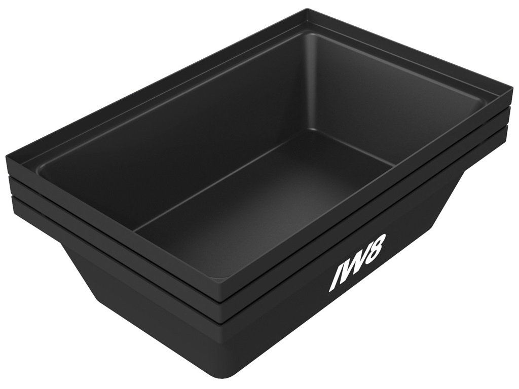 Kit 2 Masseiras Plásticas Multiuso 15x40x61cm 20 Litros Cor:Preto - 4