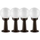 Ver imagem 1 de Jogo 4 Luminárias de Chão Jardim 43cm Balizador Globo Bivolt Dital Iluminação Decorativa