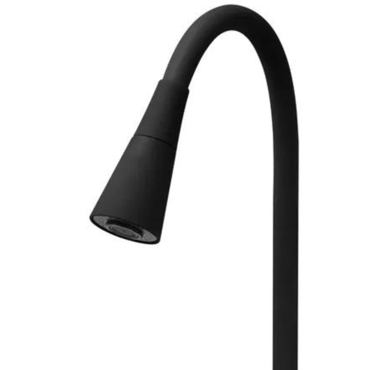 4256 C81 Torneira Misturador Bica Móvel Tubo Flexível Preto Arejador Cone Chuveirinho para Bancada P - 8