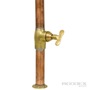 Ver imagem 4 de Torneira Cobre Rústica Lavatório Cozinha C/ Registro Pressão