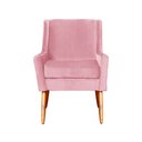 Ver imagem 3 de Poltrona Ariane Luxo Suede Rosa