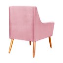 Ver imagem 4 de Poltrona Ariane Luxo Suede Rosa