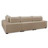 Sofá de Canto Retrátil e Reclinável com Molas 3,40x2,00 Ld Jacke Suede Bege Madelina Decor - 5
