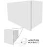 Armário Cozinha Porta Basculante Slim Multiuso De Parede - 2