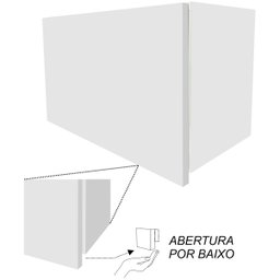 Armário Cozinha Porta Basculante Slim Multiuso De Parede - 2 Armário Cozinha Porta Basculante Slim Multiuso De Parede - 2