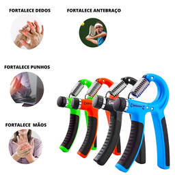 Hand Grip Mola Com Ajuste 10kg A 40kg Fisioterapia Fitness:Laranja - 6