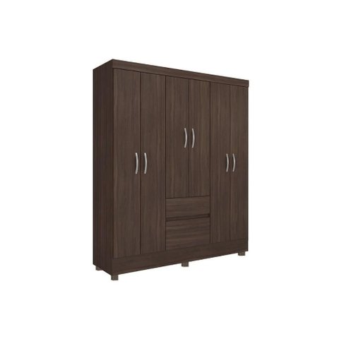 Guarda Roupa 6 Portas e 2 Gavetas Flash Ii Cafe Touch - Demóbile