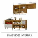 Ver mais imagens de Cozinha 3 Peças Ripado Princesa 100% Mdf Nesher