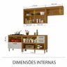 Cozinha 3 Peças Ripado Princesa 100% Mdf Nesher - 8