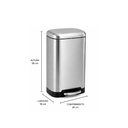 Ver imagem 4 de Lixeira Inox c/ Pedal Nexos 12L - Levo Levo Inox