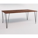 Ver imagem 4 de Conjunto de Mesa de Ferro Preto Tampo Amêndoa 135x75 6 Cadeiras Preta Assento Vermelho
