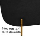 Ver imagem 2 de Puff Decorativo Banqueta Orgânico Feijão Curvo Maitê 138cm Bouclê Preto