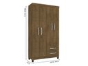 Ver imagem 2 de Guarda-Roupa Solteiro Modena 4 Portas Malbec - Incorplac