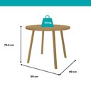 Ver imagem 2 de Conjunto Sala de Jantar 4 Cadeiras Iris Carraro Carvalho Dourado