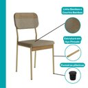 Ver imagem 7 de Conjunto Sala de Jantar 4 Cadeiras Iris Carraro Carvalho Dourado