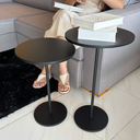 Ver mais imagens de Conjunto de Mesa Lateral Vitta Design Orgânico Apoio MDF e Pé de Aço Preto - Lh Móveis