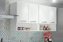 Ver imagem 2 de Armário Balcão Branco Aéreo 4 Portas Multiuso Lavanderia ClickForte Armário Multiuso
