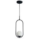 Ver imagem 5 de Pendente Lustre de Teto Preto Jabuticaba em Alumínio com Globo 12cm para Sala, Quarto, Cozinha, Casa