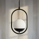 Ver imagem 4 de Pendente Lustre de Teto Preto Jabuticaba em Alumínio com Globo 12cm para Sala, Quarto, Cozinha, Casa