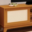 Ver imagem 4 de Rack para TV até 50 Polegadas 100% MDF 136cm Acabamento em Tela Rathan Cayman