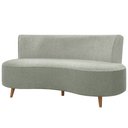 Ver imagem 2 de Sofá Living 3 Lugares 160cm Aang Pés Palito Bouclê Cinza G33 - Gran Belo