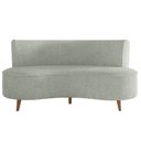 Ver imagem 7 de Sofá Living 3 Lugares 160cm Aang Pés Palito Bouclê Cinza G33 - Gran Belo