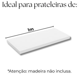 Kit 2 Suportes de Prateleira Aço Reforçado Design Moderno Alta Resistência Casa Escritório - 10