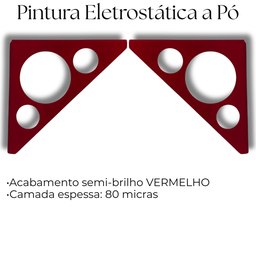 Kit 2 Suportes de Prateleira Aço Reforçado Design Moderno Alta Resistência Casa Escritório - 7