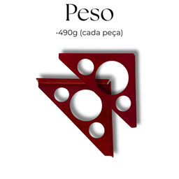 Kit 2 Suportes de Prateleira Aço Reforçado Design Moderno Alta Resistência Casa Escritório - 6