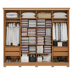 Roupeiro Kappesberg 4 Portas Correr 4 Gavetas Cb01n565 - 9