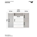 Ver imagem 2 de Cômoda Sapateira 2 Portas 4 Gavetas Master Branco Santos Andirá