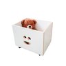 Baú Organizador de Brinquedo com Rodinhas Branco Mdf Sorriso - 1