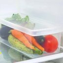Ver imagem 3 de Kit 6 Organizadores de Geladeira 4,2l Legumes Verduras Tampa Ventilável Caixa Plástica