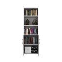 Ver imagem 3 de Estante para Livros 2 Portas e 04 Prateleiras - Branco Branco