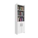 Ver imagem 4 de Estante para Livros 2 Portas e 04 Prateleiras - Branco Branco