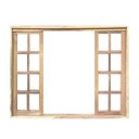 Ver imagem 2 de Janela de Madeira Vitro de Correr Quadriculado Reto de Itaúba Bat de 10 Cm - 1.00 (l) X 1.00 (a)