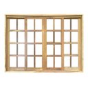 Ver imagem 3 de Janela de Madeira Vitro de Correr Quadriculado Reto de Itaúba Bat de 10 Cm - 1.00 (l) X 1.00 (a)